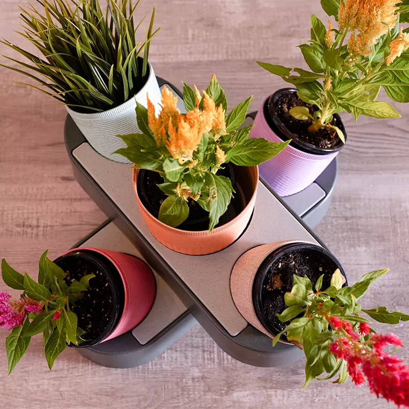 Pot de fleur de jardin de bureau empilable